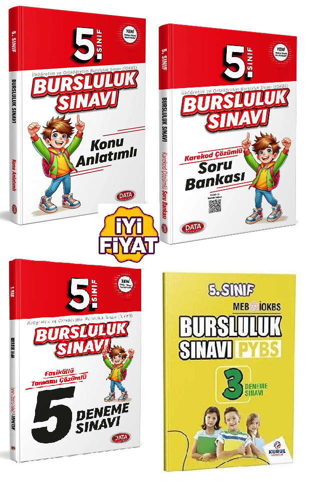Yeni Bursluluk Kazandıran Set-Data Yayınları 2026 5.Sınıf Bursluluk Sınavı Konu+Soru+5 Deneme+Kurul 3 Deneme Seti