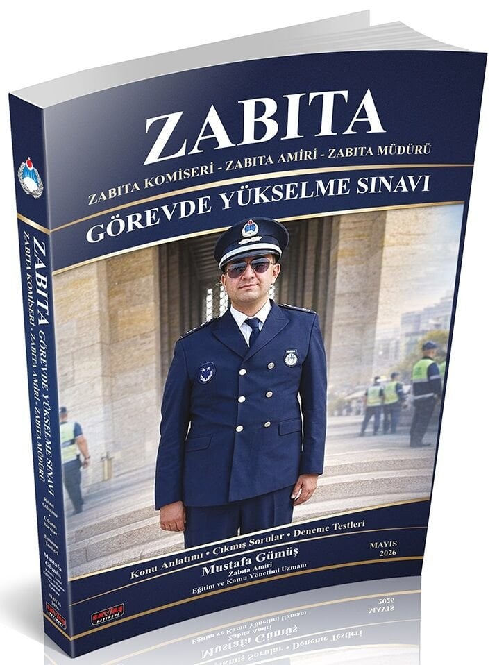 Savaş 2026 GYS Zabıta Komiseri, Amiri, Müdürü Hazırlık Kitabı Görevde Yükselme - Mustafa Gümüş Savaş Yayınları