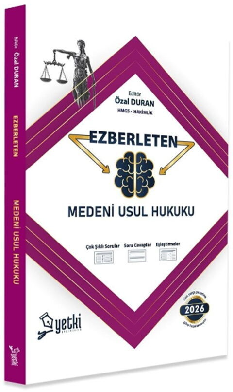Yetki Yayınları 2026 Ezberleten Medeni Usul Hukuku (Özal Duran)