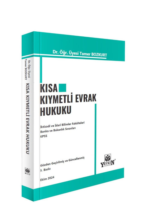 Yetkin Yayınları Kısa Kıymetli Evrak Hukuku (Tamer Bozkurt)