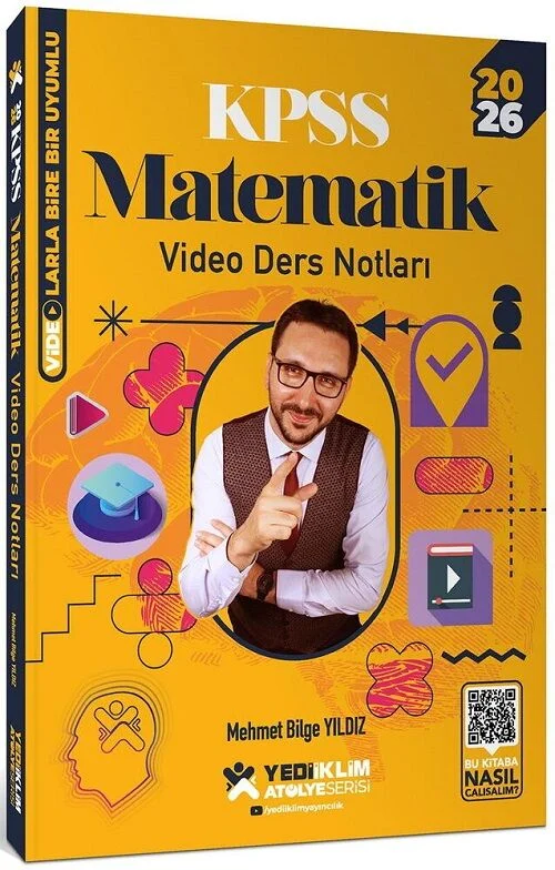 Yediiklim Yayınları 2026 KPSS Matematik Atölye Video Ders Notları - Mehmet Bilge Yıldız