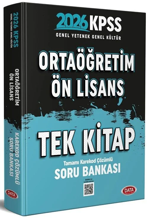 Data Yayınları 2026 KPSS Lise Ortaöğretim Ön Lisans Soru Bankası Tek Kitap Çözümlü