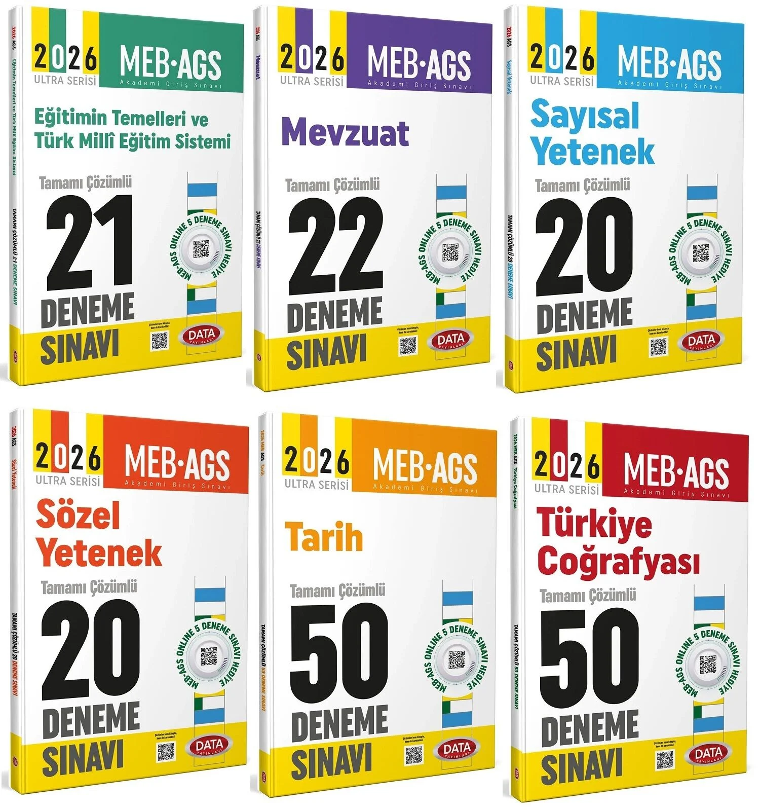 Data 2026 MEB-AGS Tüm Dersler 183 Deneme 6 lı Set Ultra Serisi Data Yayınları