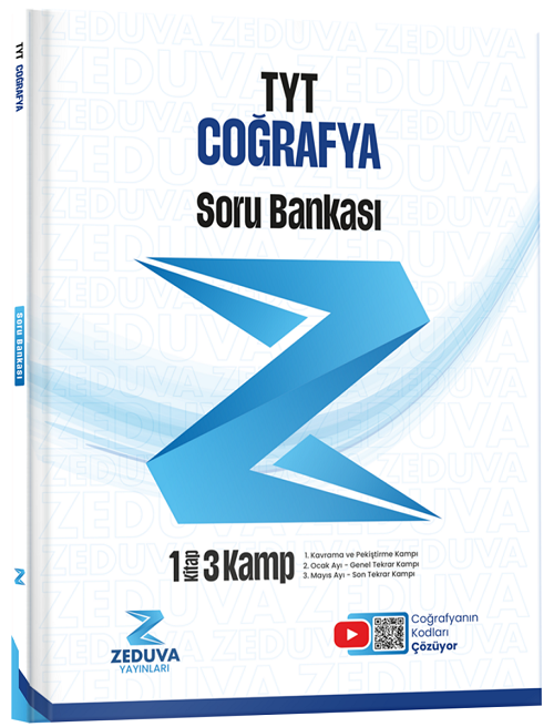Zeduva YKS TYT Coğrafyanın Kodları Soru Bankası - Yunus Turan Zeduva Yayınları