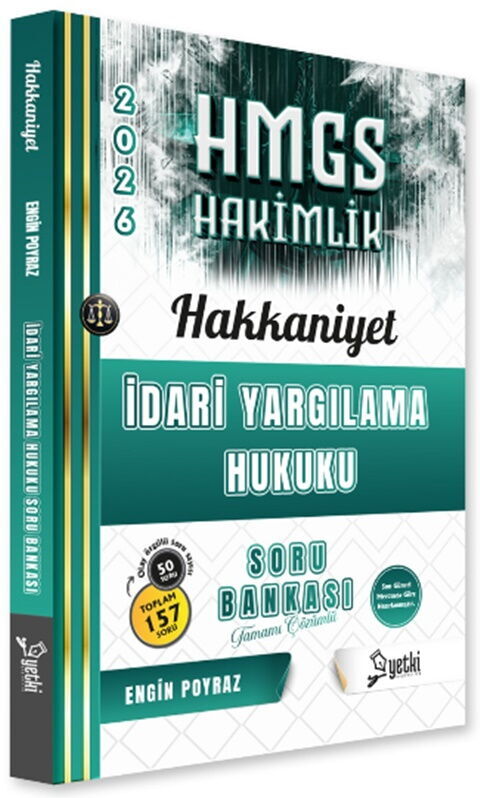 Yetki Yayınları 2026 HMGS Hakkaniyet İdari Yargılama Hukuku Soru Bankası (Engin Poyraz)