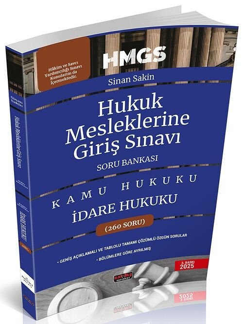 Savaş HMGS İdare Hukuku Soru Bankası Savaş Yayınları Şubat 2025