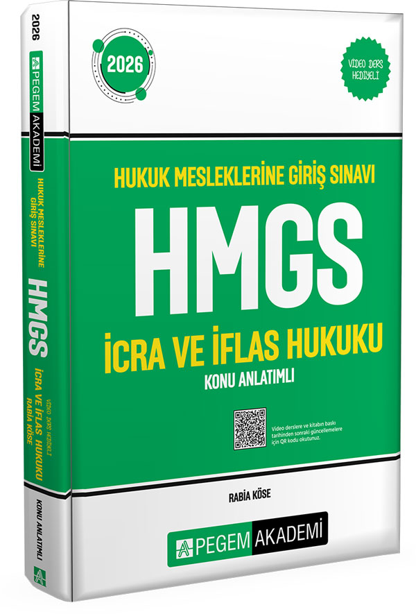 Pegem 2026 HMGS Avukatlık ve Noterlik İcra ve İflas Hukuku Konu Anlatımlı Pegem Akademi Yayınları