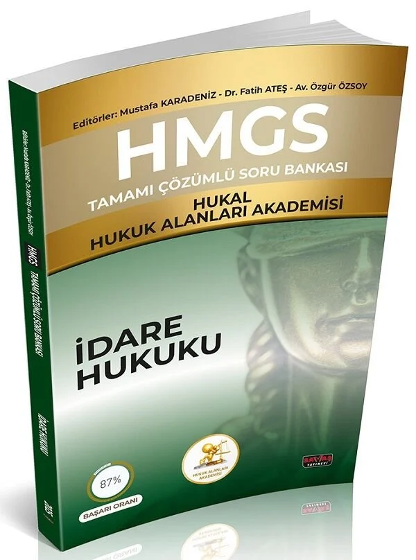 Savaş Yayınevi HMGS HUKAL Hukuk Alanları Akademisi İdare Hukuku Soru Bankası Çözümlü - Mustafa Karadeniz