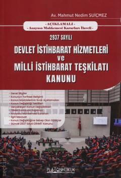 Platon Hukuk Yayınevi 2937 Sayılı Devlet İstihbarat Hizmetleri ve Milli İstihbarat Teşkilatı Kanunu