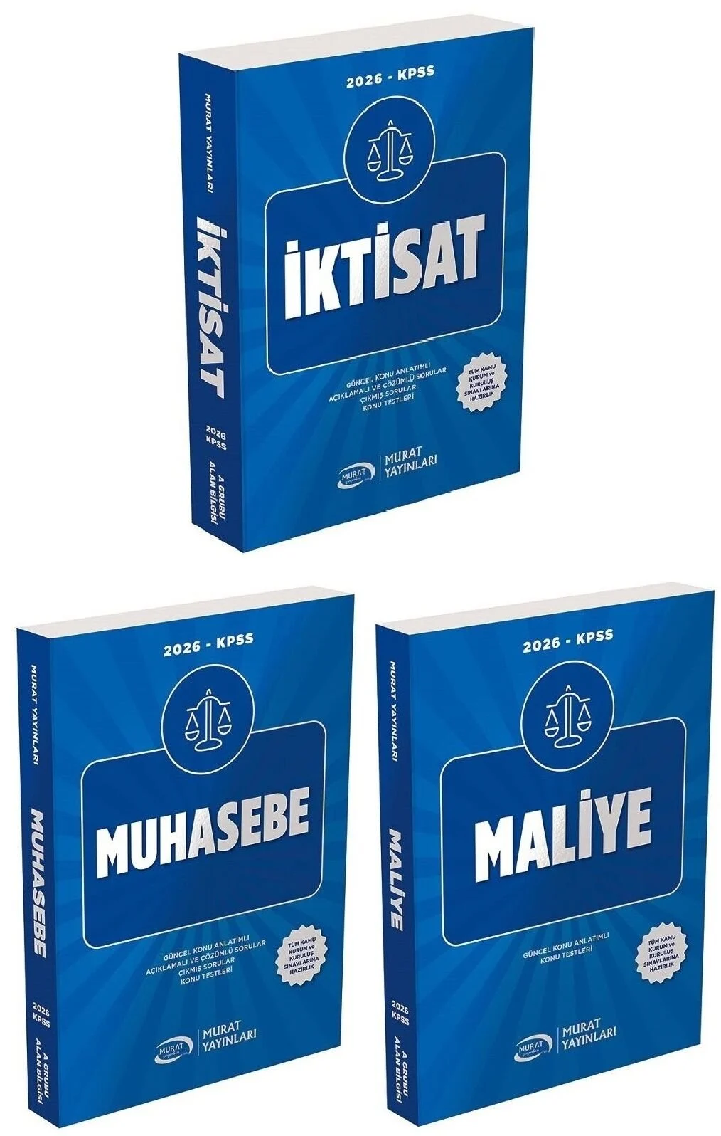 Murat 2026 KPSS A Grubu İktisat + Muhasebe + Maliye Konu Anlatımlı 3 lü Set Murat Yayınları