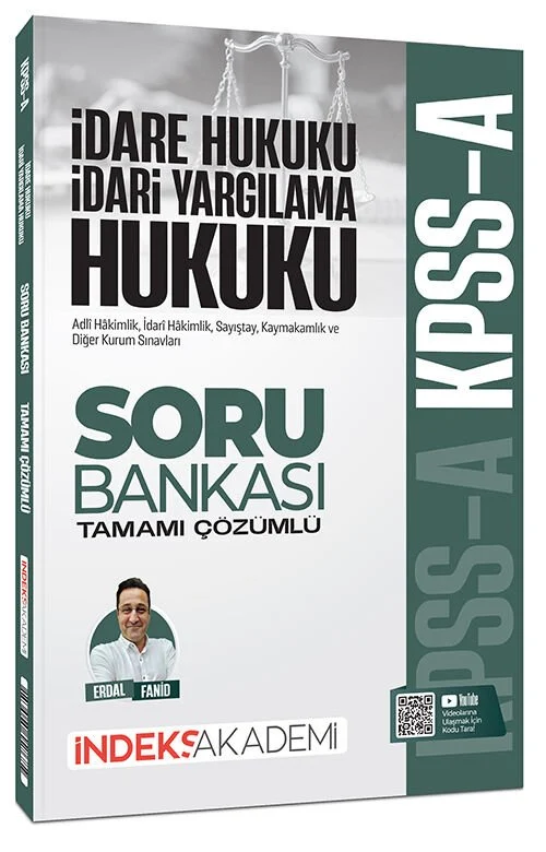İndeks Akademi 2026 KPSS A Grubu İdare ve İdari Yargılama Hukuku Soru Bankası Çözümlü - Erdal Fanid İndeks Akademi Yayıncılık