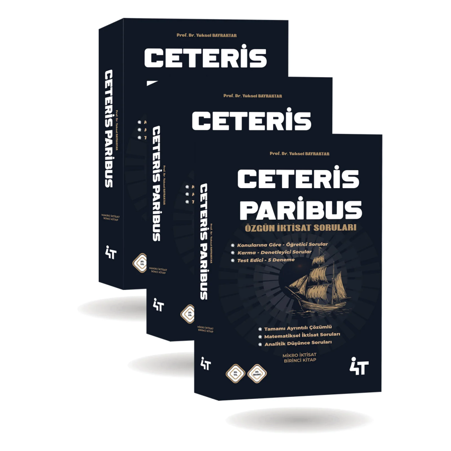 4T Yayınları Ceteris Paribus İktisat Tamamı Çözümlü Sorular Yüksel Bayraktar