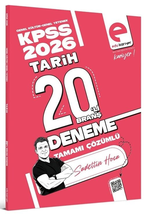 Sadettin Hoca 2026 KPSS Tarih 20'li Branş Deneme Tamamı Çözümlü