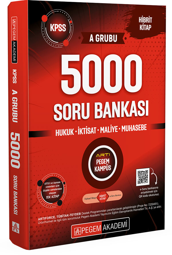 Pegem Yayınları 2026 KPSS A Grubu 5000 Soru Bankası