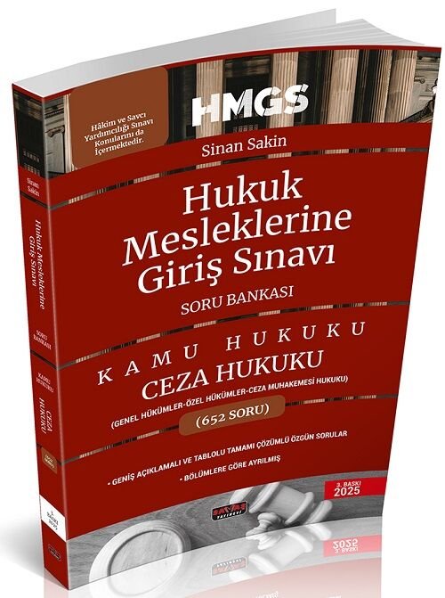 Savaş HMGS Ceza Hukuku Genel ve Özel Hükümler Soru Bankası Savaş Yayınları Şubat 2025