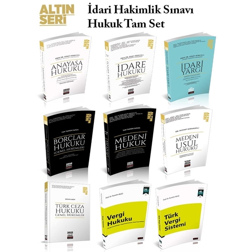 Altın Seri HMGS ve İdari Hakim Yardımcılığı Sınavına Hazırlık Hukuk Seti Konu Anlatımlı 2025