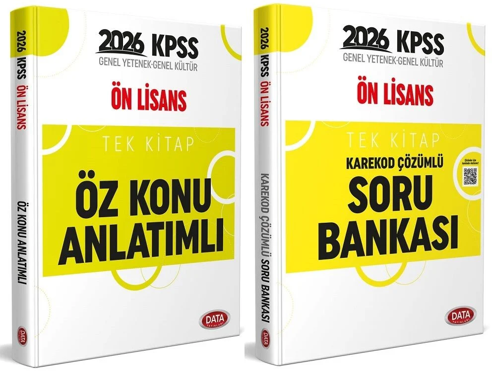 Data 2026 KPSS Ön Lisans Öz Konu Anlatımlı + Soru Bankası 2 li Set Data Yayınları