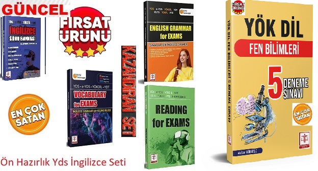 Tercih Yayıncılık 2026 Yökdil İngilizce Fen Bilimleri ( YDS e-YDS YÖKDİL YDT-Tıp Dil & Ön Hazırlık Seti 5 i Bir Yerde Karma ) Yasin Aslan