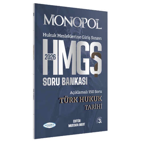 Monopol Yayınları 2026 HMGS Türk Hukuk Tarihi Soru Bankası