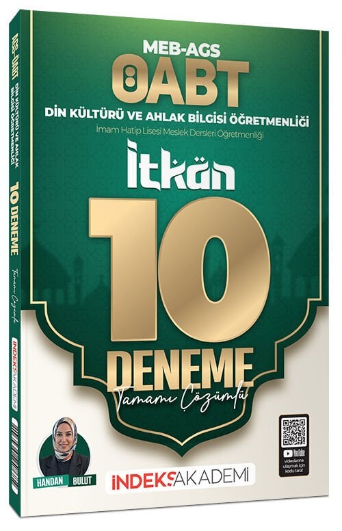 İndeks Akademi 2026 ÖABT MEB-AGS Din Kültürü ve Ahlak Bilgisi İTKAN 10 Deneme Çözümlü - Handan Bulut İndeks Akademi Yayıncılık