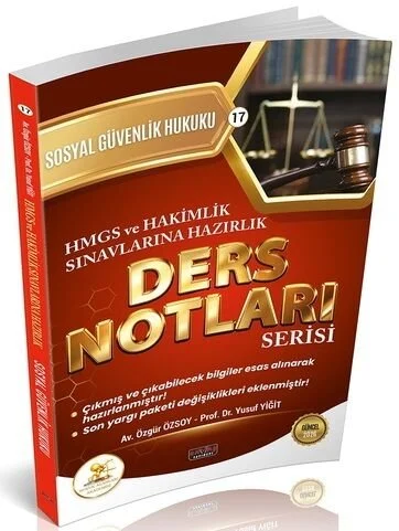 Savaş 2026 HUKAL HMGS Hakimlik Sosyal Güvenlik Hukuku Ders Notları Savaş Yayınları