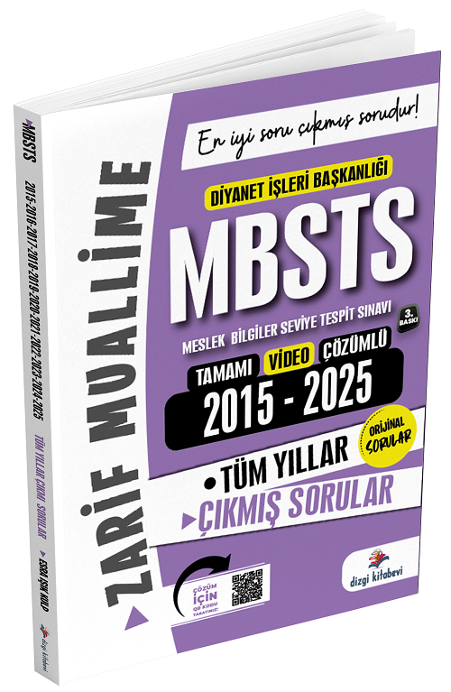 Dizgi Kitap 2026 MBSTS Çıkmış Sorular 2015-2025 Tüm Yıllar Çözümlü - Zarif Muallime