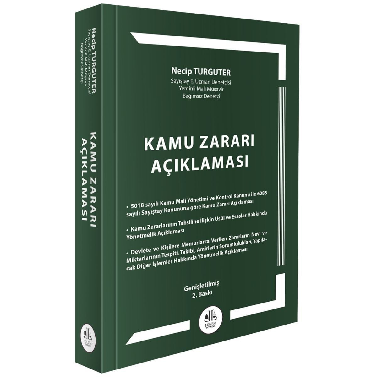 Legem Yayıncılık Kamu Zararı Açıklaması Necip Turguter 2. Baskı,  Mart 2026