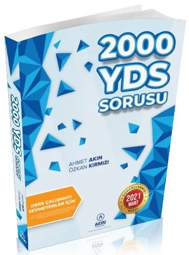 Akın Dil 2000 YDS Sorusu Ders Çalışmayı Sevmeyenler için Ahmet Akın, Özkan Kırmızı Akın Dil Eğitim