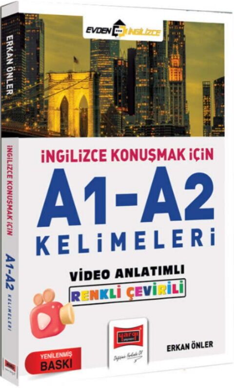 Yargı Yayınları İngilizce Konuşmak İçin A1 A2 Kelimeleri Video Anlatımlı Renkli Çeviri