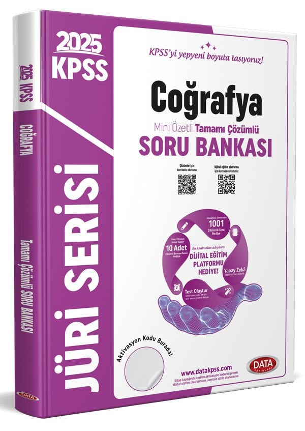 Data Yayınları 2026 KPSS Coğrafya Jüri Soru Bankası Çözümlü