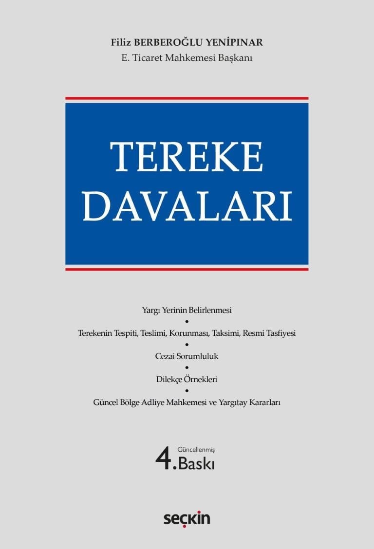 Seçkin Yayıncılık Tereke Davaları (Filiz Berberoğlu Yenipınar)