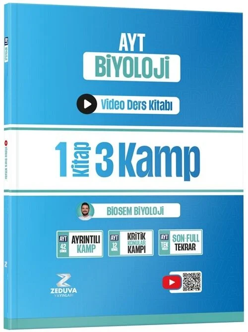 Zeduva YKS AYT Biosem Biyoloji Video Ders Kitabı - Semih Akpınar Zeduva Yayınları