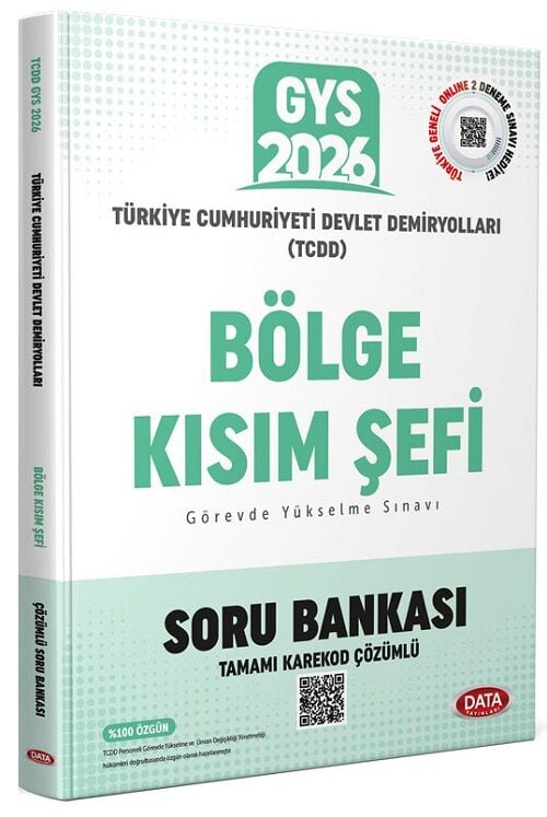 Data 2026 GYS TCDD Bölge Kısım Şefi Soru Bankası Çözümlü Görevde Yükselme Data Yayınları