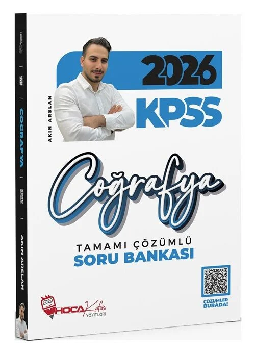 Hoca Kafası 2026 KPSS Coğrafya Soru Bankası Çözümlü - Akın Arslan Hoca Kafası Yayınları