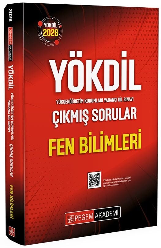 Pegem 2026 YÖKDİL Fen Bilimleri Çıkmış Sorular Çözümlü Pegem Akademi Yayınları