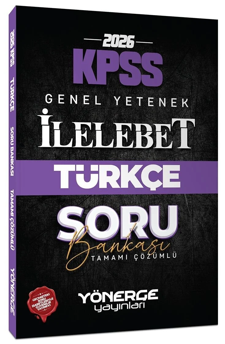 Yönerge 2026 KPSS Türkçe İlelebet Soru Bankası Çözümlü Yönerge Yayınları