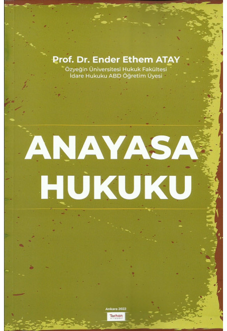 Turhan Kitabevi Anayasa Hukuku Ender Ethem Atay