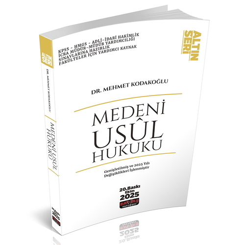 Savaş Yayınevi Medeni Usul Hukuku Konu Anlatımı Mehmet Kodakoğlu Ekim 2025