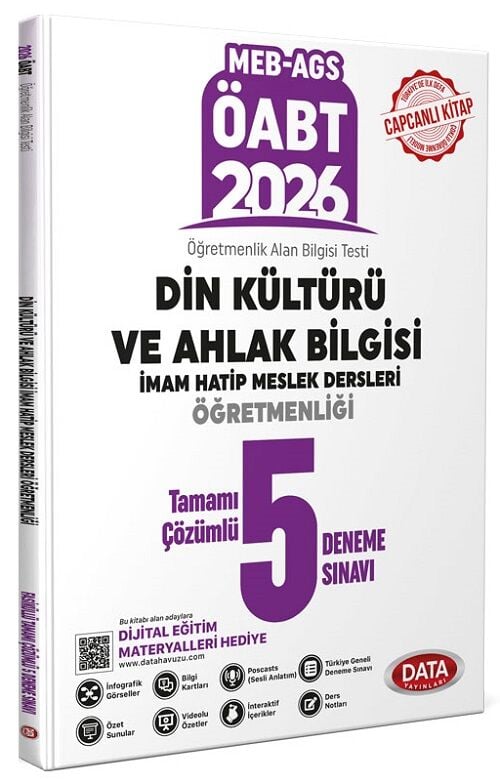 Data 2026 ÖABT MEB-AGS Din Kültürü Öğretmenliği 5 Deneme Çözümlü Data Yayınları