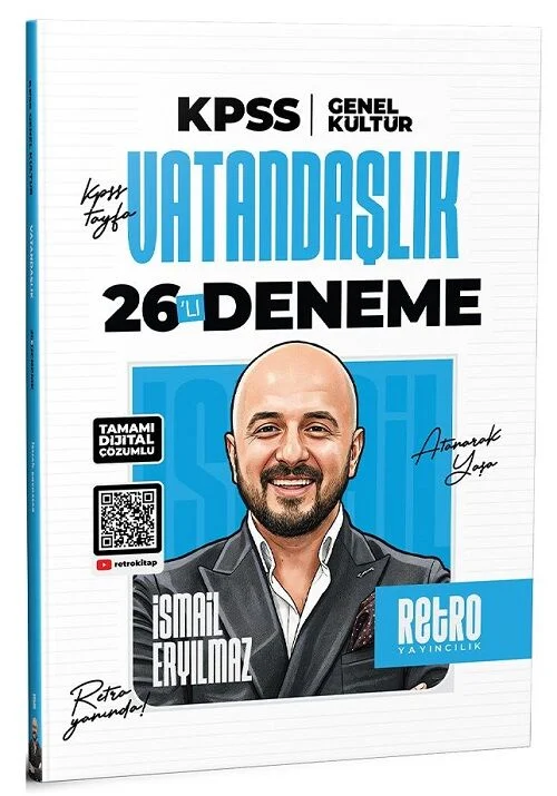 Retro Yayıncılık 2026 KPSS Vatandaşlık 26 Deneme Çözümlü - İsmail Eryılmaz