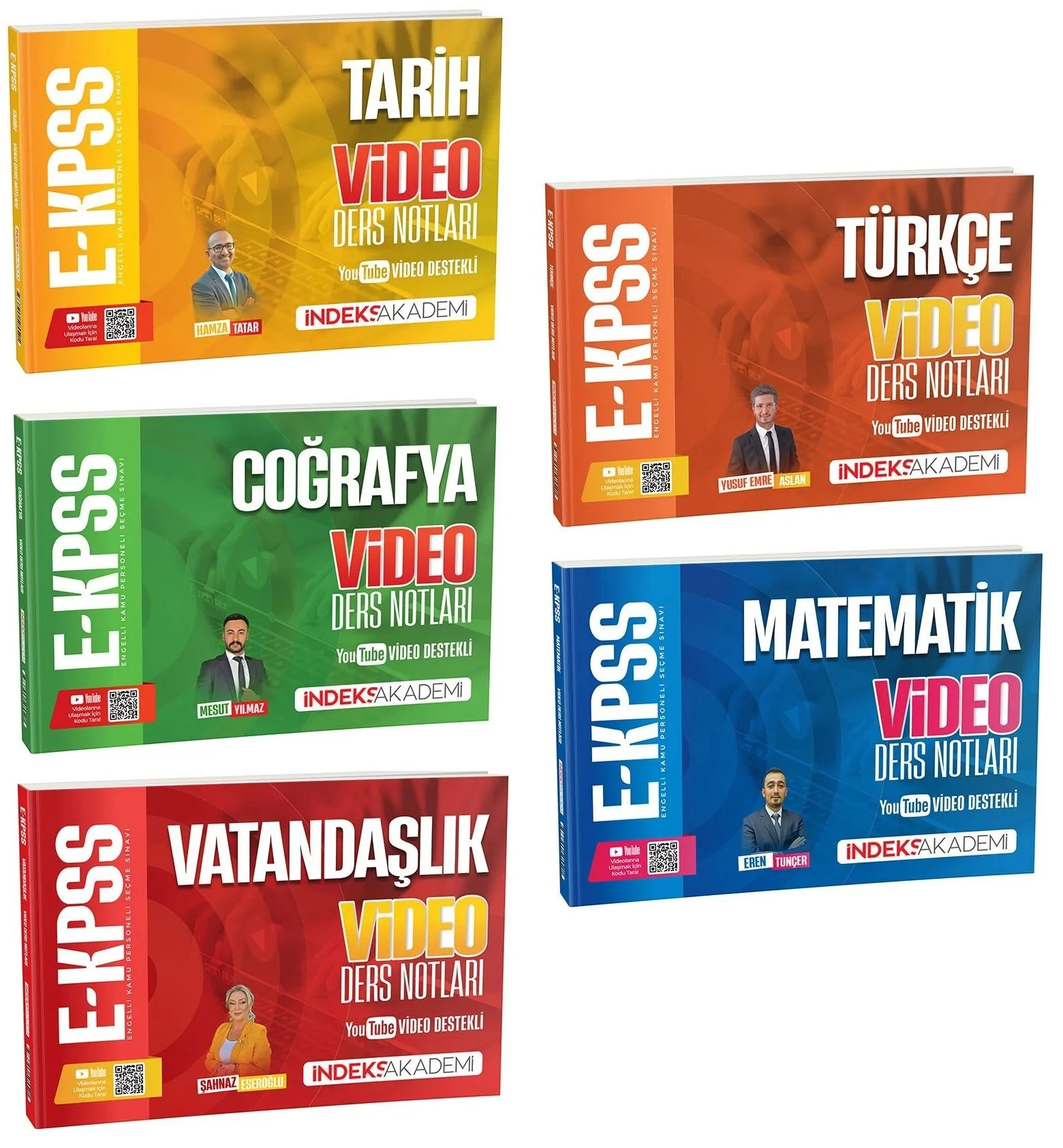 İndeks Akademi 2026 EKPSS Video Ders Notları 5 li Set İndeks Akademi Yayıncılık