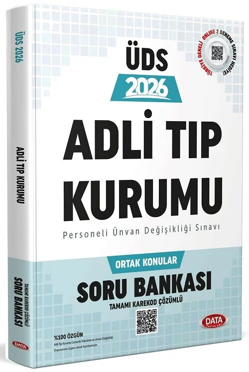 Data Yayınları 2026 GYS ÜDS Adli Tıp Kurumu Ortak Konular Soru Bankası Çözümlü