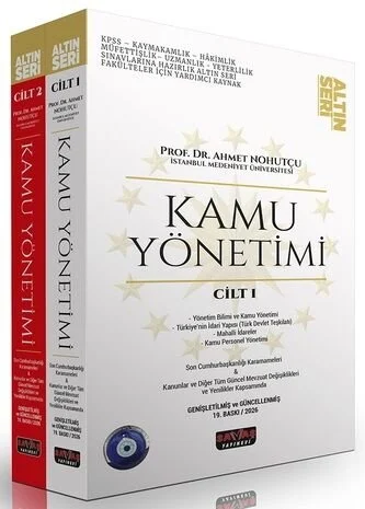Savaş Yayınları 2026 Kamu Yönetimi Konu Anlatımı Seti Altın Serisi (Ahmet Nohutçu)