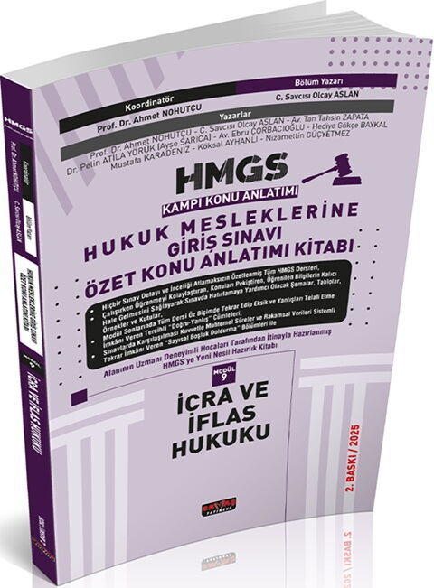 Savaş Yayınları 2025 HMGS Özet Konu Anlatımı İcra ve İflas Hukuku Olcay Aslan Savaş Yayınevi