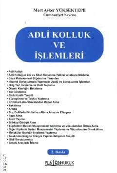 Platon Hukuk Yayınevi Adli Kolluk ve İşlemleri (Mert Asker Yüksektepe)