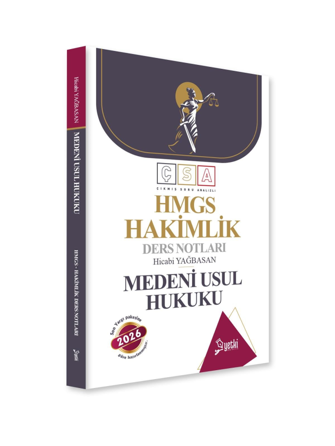 Yetki Yayınları 2026 HMGS Hakimlik Medeni Usul Hukuku Ders Notları (Hicabi Yağbasan)