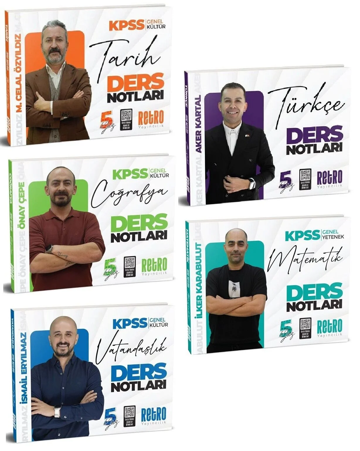 Retro 2026 KPSS Tarih+Coğrafya+Vatandaşlık Kültür 5Yüz Soru Bankası 3 lü Set Retro Yayıncılık