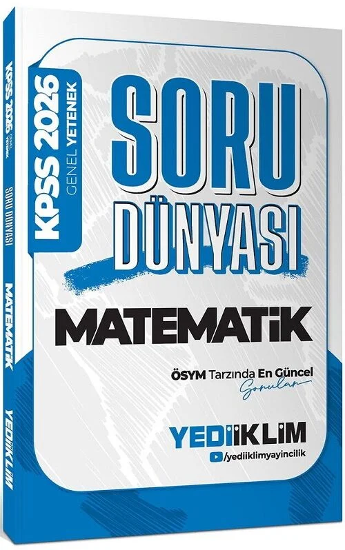 Yediiklim Yayınları 2026 KPSS Matematik Soru Dünyası Soru Bankası