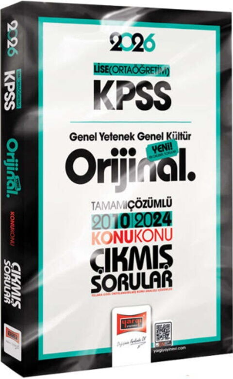 Yargı Yayınları 2026 KPSS Lise-Ortaöğretim GK-GY Orijinal 2010-2024 Konu Konu Çıkmış Sorular