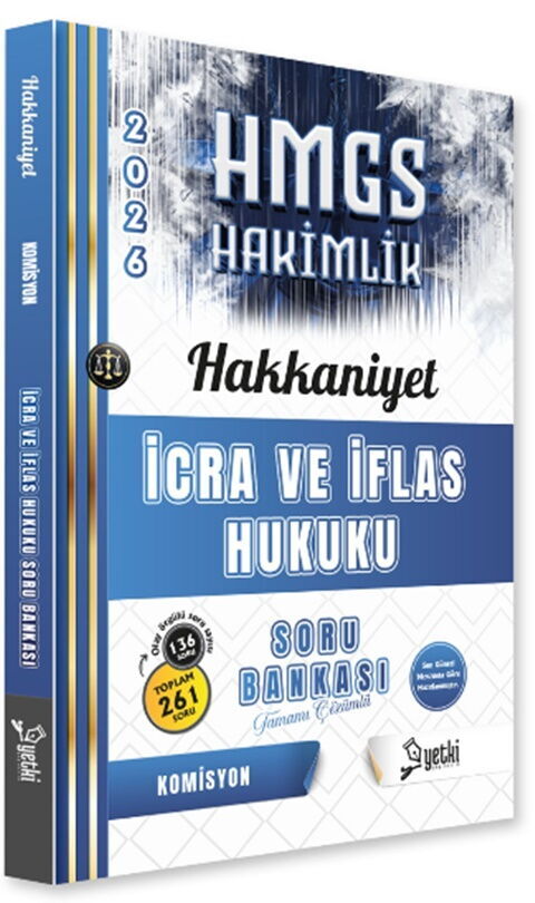 Yetki Yayınları 2026 HMGS Hakkaniyet İcra ve İflas Hukuku Soru Bankası